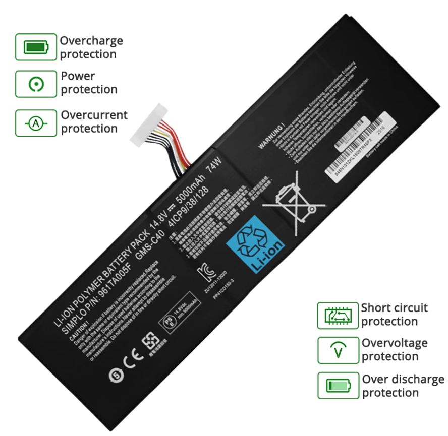 Razer BLADE PRO RZ09-01172E51-R3U1 battery