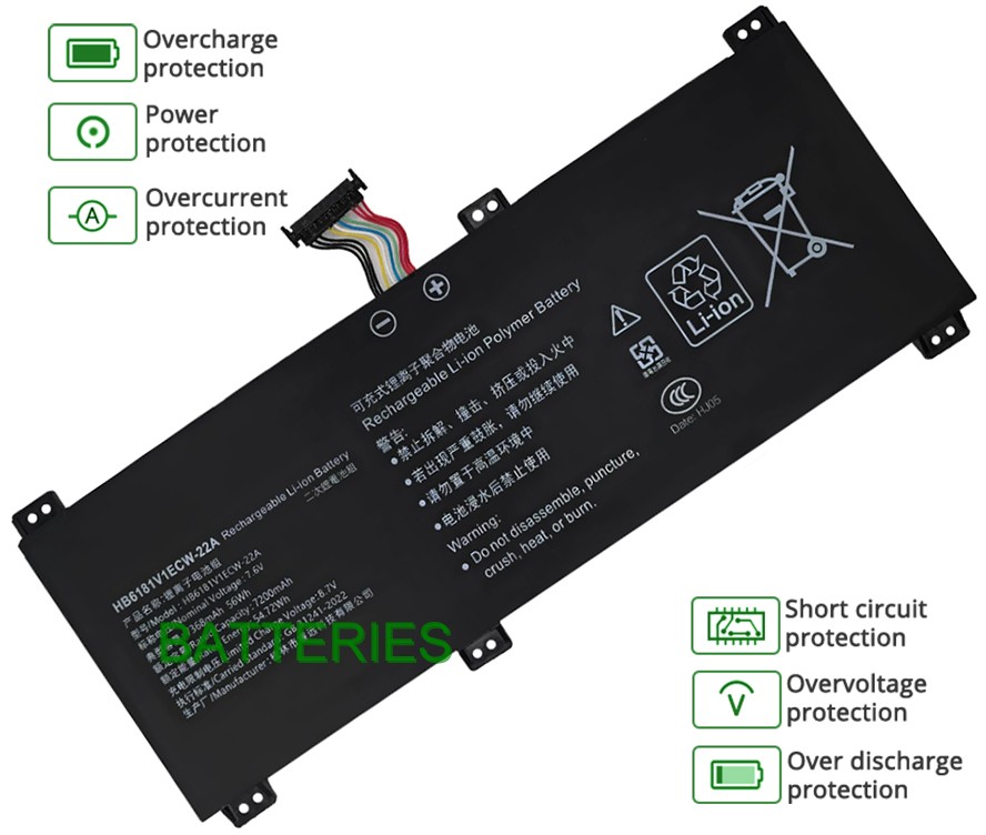 HUAWEI Honor MagicBook HYLR-WFP9 battery