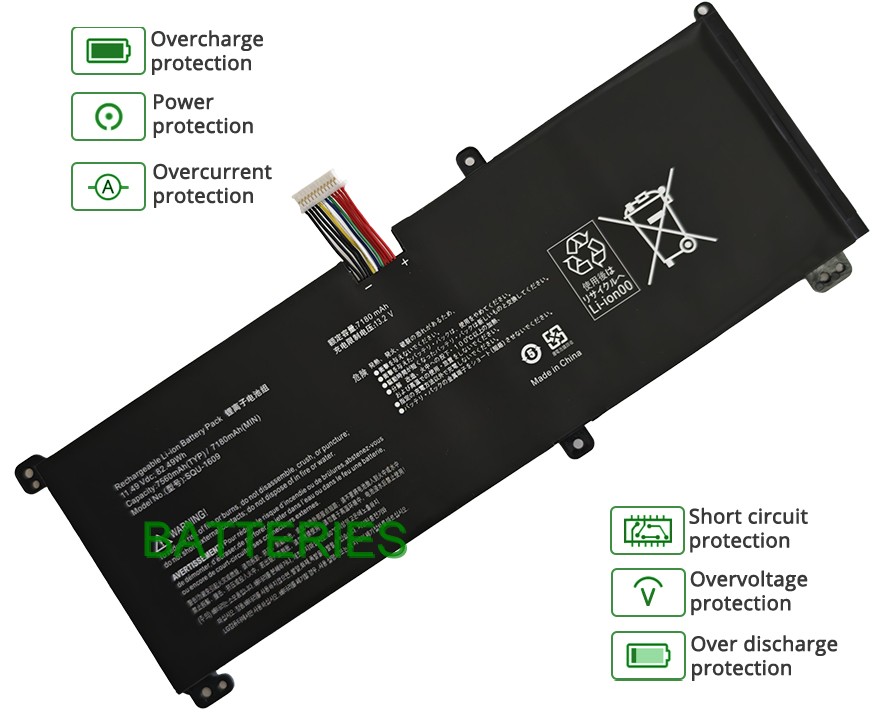 THUNDEROBOT SQU1609 battery